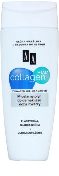 AA Cosmetics Collagen HIAL+ micelarna voda za čišćenje za lice i oči