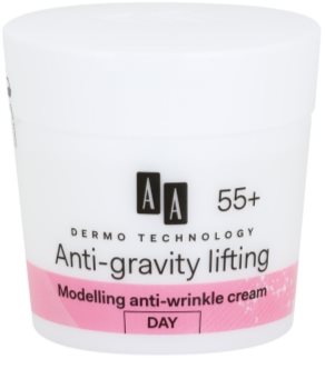 AA Cosmetics Dermo Technology Anti-Gravity Lifting моделиращ крем с противобръчков ефект 55+