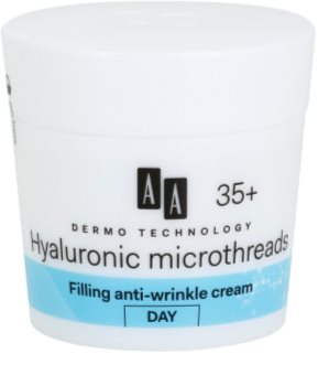 AA Cosmetics Dermo Technology Hyaluronic Microthreads auffüllende Tagescreme gegen Falten 35+