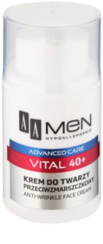 AA Cosmetics Men Vital 40+ crème anti-rides anti-âge