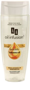 AA Cosmetics Oil Infusion2 Avocado Babassu gel micelar facial para rosto e olhos