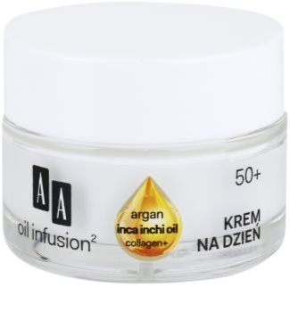 AA Cosmetics Oil Infusion2 Argan Inca Inchi 50+ Opløftende dagcreme med anti-rynkeeffekt