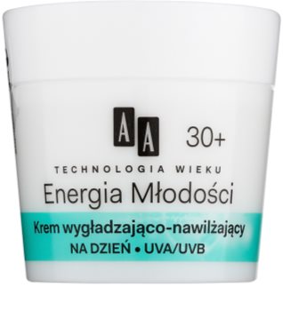 AA Cosmetics Age Technology Youthful Vitality хидратиращ и изглаждащ крем за лице 30+