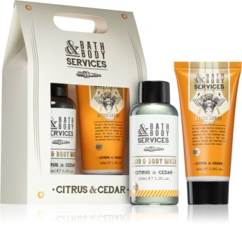 Accentra Bath & Body Services Citrus & Cedar coffret cadeau (visage et corps) pour homme