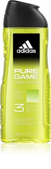 Adidas Pure Game sprchový gel na obličej, tělo a vlasy 3 v 1