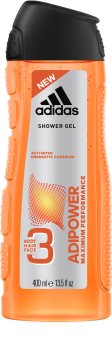 Adidas Adipower gel doccia per uomo 3 in 1