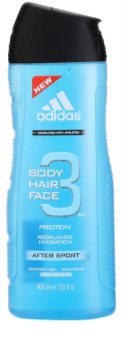 Adidas 3 After Sport gel de duche para homens