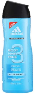 Adidas 3 After Sport gel de duș pentru bărbați