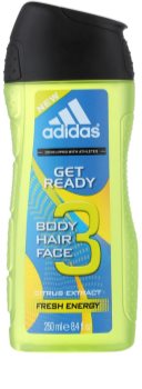 Adidas Get Ready! гель для душу 3в1 для чоловіків