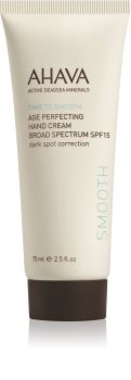 Ahava Time To Smooth omladzujúci krém na ruky proti pigmentovým škvrnám SPF 15
