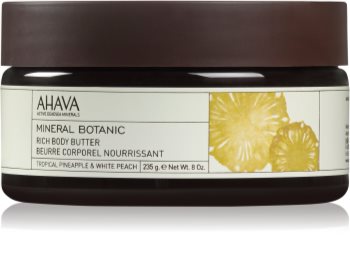 Ahava Mineral Botanic Tropical Pineapple & White Peach vyživující tělové máslo