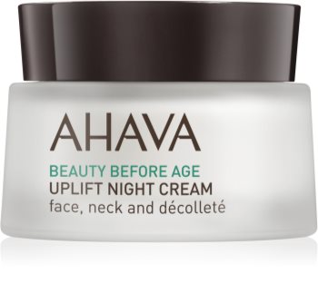 AHAVA Beauty Before Age crema de noche con efecto lifting para rostro, cuello y escote