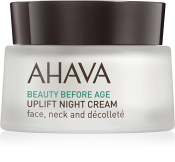 AHAVA Beauty Before Age nočna lifting krema za učvrstitev kože za obraz, vrat in dekolte