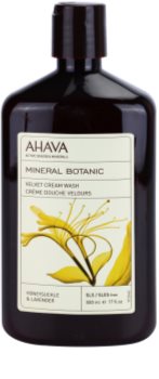 Ahava Mineral Botanic Honeysuckle & Lavender sametový sprchový krém