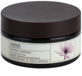 AHAVA Mineral Botanic Lotus & Chestnut tápláló vaj a testre