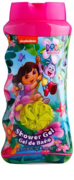 Air Val Dora The Explorer sprchový gel pro děti 450 ml + mycí houba