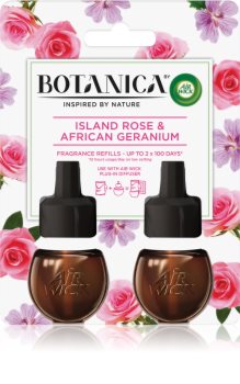 Air Wick Botanica Island Rose & African Geranium recarga para difusor elétrico com aroma de rosas DUO