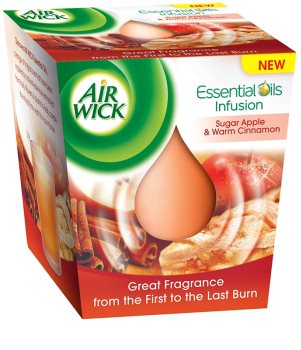 Air Wick Essential Oil Sugar Apple & Warm Cinnamon vela perfumado 105 g