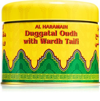 Al Haramain Duggatal Oudh with Wardh Taifi Olibaanihartsi