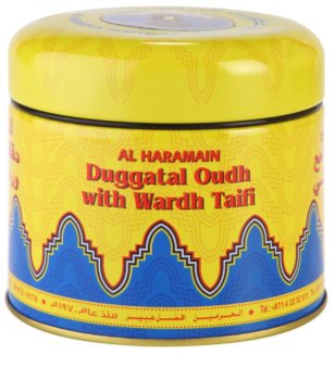 Al Haramain Duggatal Oudh with Wardh Taifi encens