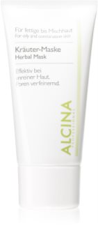Alcina For Oily Skin φυτική μάσκα κατά της γυαλάδας της επιδερμίδας με διερυμένους πόρους