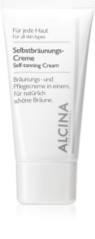 Alcina For All Skin Types crème auto-bronzante visage