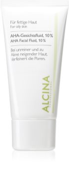 Alcina For Oily Skin fluido facial con ácidos AHA 10%