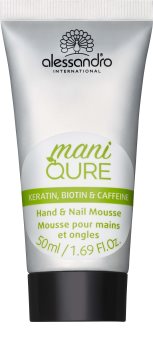 Alessandro Maniqure espuma para manos y uñas cuidado especial
