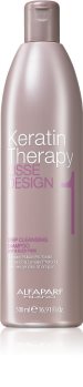 Alfaparf Milano Lisse Design Keratin Therapy shampoo di pulizia profonda per tutti i tipi di capelli