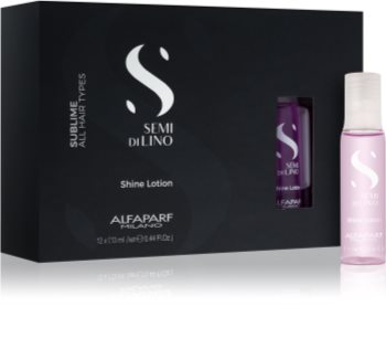 Alfaparf Milano Semi di Lino Sublime Rescructuring Multiplier Reconstructing Treatment For Damaged Hair In Ampoules