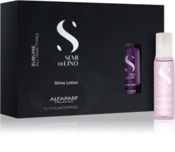 Alfaparf Milano Semi di Lino Sublime Rescructuring Multiplier tratamento para a renovação de cabelo danificado em ampolas