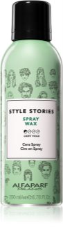 Alfaparf Milano Style Stories Spray Wax cera per capelli in spray