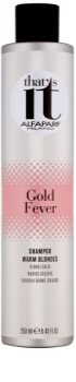 Alfaparf Milano That s it Gold Fever champú para tonos rubios cálidos