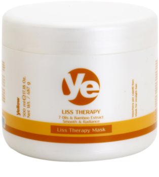 Alfaparf Milano Yellow Liss Therapy máscara alisante para cabelo quimicamente tratado