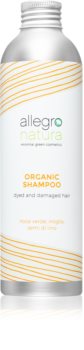 Allegro Natura Organic švytėjimo suteikiantis bronzinio efekto šampūnas dažytiems plaukams