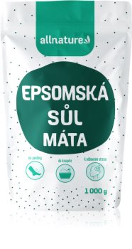 Allnature Epsomská sůl Mint koupelová sůl
