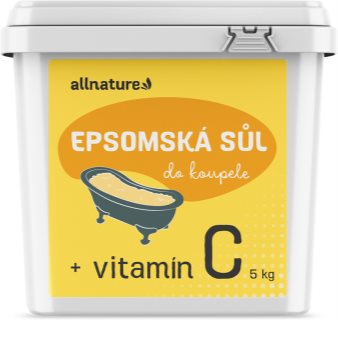 Allnature Epsom salt Vitamin C Vannas sāls ar C vitamīnu