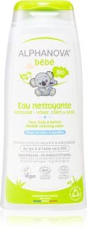 Alphanova Baby Bio tisztító micellás víz testre és arcra