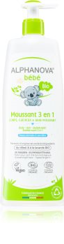 Alphanova Baby Bio Sprudelbad und Waschgel 3 in1
