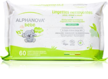 Alphanova Baby Bio Eriti õrnad puhastussalvrätikud lõhnatu