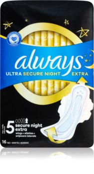 Always Ultra Secure Night Extra terveyssiteet