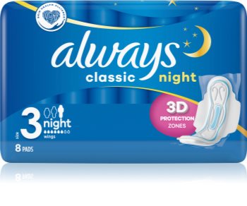 Always Classic Night serviettes hygiéniques