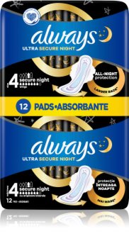 Always Ultra Secure Night serviettes hygiéniques