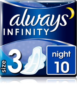 Always Infinity Night Size 3 serviettes hygiéniques pour la nuit