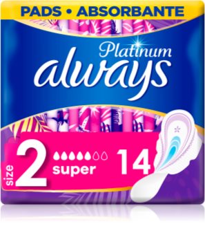 Always Platinum Super Size 2 serviettes hygiéniques