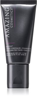 Amazing Cosmetics SMOOTH® Crème Concealer & Foundation Duo corrector y maquillaje 2en1 textura crema