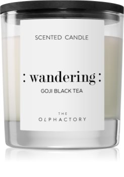 Ambientair Olphactory Black Design Goji Black Tea αρωματικό κερί (Wandering)