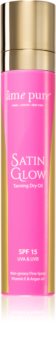 âme pure Satin Glow™ Tanning Dry Oil napozó olaj spray -ben SPF 15