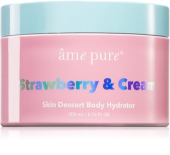 âme pure Strawberry & Cream Skin Dessert Body Hydrator creme corporal hidratante com aroma de morangos