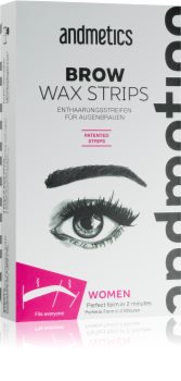 andmetics Wax Strips plastry do depilacji woskiem do brwi